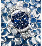 Stührling Original Depthmaster Herrenuhr - Diver 100M - Blau - NEU & OVP