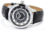 Stuhrling Original World Traveler 118B Herrenuhr Quarz 46mm Schwarz Neu OVP