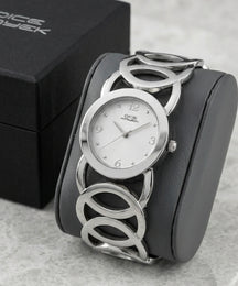 Dice Kayek Damenuhr Silber Spangenuhr Armbanduhr Elegante Designer Uhr