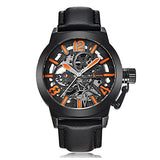IK Colouring Vintage Military Skeleton Uhr – Schwarz/Orange – NEU