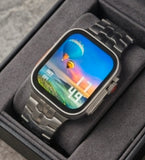 Smartwatch Telefonfunktion (Bluetooth Call), T800 Ultra 49mm NEU & OVP  Fitness-Tracker, Herzfrequenz, Schlafanalyse – Space Aluminum Case