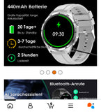 2026 Herren Smartwatch 1.43" AMOLED Always-On Metall Bluetooth Anruf SOS NEU OVP