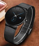 Herrenuhr Edelstahl Quarz – Retro Design