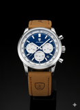 Edle Armbanduhr für Herren - Blaues Zifferblatt - Business Design #ÖZENSAAT
