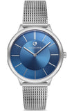 Pacomarine Damen Uhr PM.51203.02 - Blaues Zifferblatt - Meshband Silber - NEU & OVP