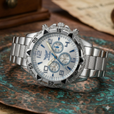 Luxus Herren Armbanduhr – Sportlich & Elegant – Silber Blau – Top Zustand