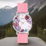 s.Oliver Damen Uhr blumendesign Quarzwerk