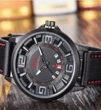 Herrenuhr Automatisch – Edelstahl & Lederarmband