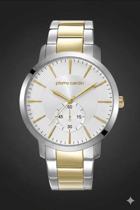 Pierre Cardin PC106981F08 Herrenuhr – Ultra Slim Design – Bicolor Gold/Silber – NEU & OVP