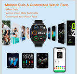 Smartwatch Herren Damen Fitness Tracker Uhr Pulsuhr Wasserdicht IP67 Neu OVP