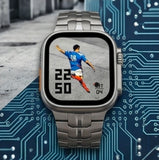 Worldcup Smartwatch T800 Ultra 49mm Telefonfunktion & Fitness inkl. Stahlarmband - Silber/Titan