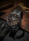 Stuhrling Original Admiral 264XB Herrenuhr Quartz 49mm 10 ATM Schwarz Neu OVP