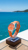 NAUTICA A11588G Uhr – Orange Silikonarmband & Quarzwerk – 100m Wasserdicht