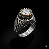 Wunderschöner Herrenring / Statement-Ring aus echtem 925er Silber