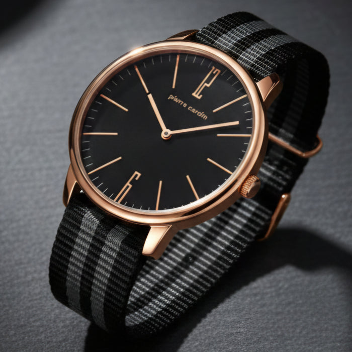 Pierre Cardin PC106991F16 Herrenuhr – Roségold/Schwarz – Edel & Stilvoll
