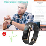 Fitness Tracker Smartwatch – Herzfrequenz, Blutdruck, 14 Sportmodi – Schwarz/Gold – NEU & OVP