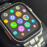 Smartwatch Telefonfunktion (Bluetooth Call), T800 Ultra 49mm NEU & OVP  Fitness-Tracker, Herzfrequenz, Schlafanalyse – Space Aluminum Case