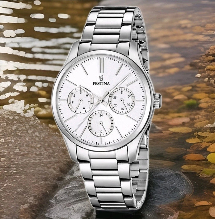 Festina F16813/1 Damenuhr mit Edelstahlarmband