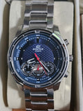 Casio Edifice EF-522D Herren Armbanduhr Chronograph NEU OVP Edelstahl Blau 100M