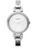 Fossil Georgia Damenarmbanduhr Silber - ES3225 - Neu & 2 Jahr Garantie