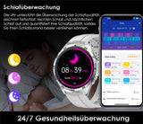 2026 Herren Smartwatch 1.43" AMOLED Always-On Metall Bluetooth Anruf SOS NEU OVP