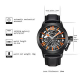 IK Colouring Vintage Military Skeleton Uhr – Schwarz/Orange – NEU