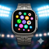 Worldcup Smartwatch T800 Ultra 49mm Telefonfunktion & Fitness inkl. Stahlarmband - Silber/Titan