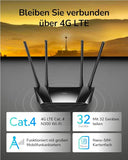 LT400 4G LTE Router mit SIM-Kartensteckplatz – 300 Mbps WLAN & VPN
