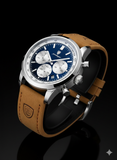 Edle Armbanduhr für Herren - Blaues Zifferblatt - Business Design #ÖZENSAAT