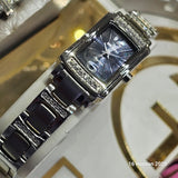 Hislon Damen-Edelstahl Uhr mit Swarovski Kristallen – Elegantes Accessoire