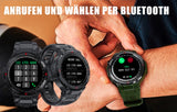 Smartwatch Herren mit Telefonfunktion 1,3" HD Voll Touchscreen Uhren Fitnessuhr Aktivitätstracker Armbanduhr mit Herzfrequenz Schlafmonitor Schrittzähler Fitness Tracker Smart Watch für Android iOS