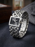 Festina F16300 Damenuhr Armbanduhr Edelstahl Rechteckig Schwarz