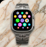 Worldcup Smartwatch T800 Ultra 49mm Telefonfunktion & Fitness inkl. Stahlarmband - Silber/Titan