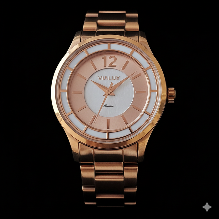 Vialux Intense Damenarmbanduhr Rosegold - Neu & OVP - 2 Jahre Garantie