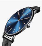 [Brand Name] Herren Uhr – Schwarzes Edelstahl Mesh Design