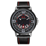 Herren Automatikuhr Mechanisch Lederarmband – Tagesanzeige & Wasserdicht