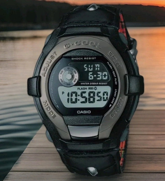 CASIO G-SHOCK G-COOL Herrenuhr mit Lederarmband