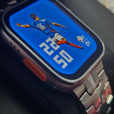 Worldcup Smartwatch T800 Ultra 49mm Telefonfunktion & Fitness inkl. Stahlarmband - Silber/Titan