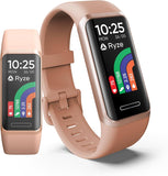 Fitness Armband Sportuhr Smartwatch mit AMOLED Display Rosa / Schwarz Neu