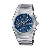 Casio Edifice EF-511D-2A Chronograph Herrenuhr Blau Edelstahl WR 100M