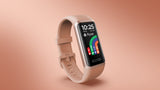 Fitness Armband Sportuhr Smartwatch mit AMOLED Display Rosa / Schwarz Neu