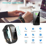 Fitness Tracker Smartwatch – Herzfrequenz, Blutdruck, 14 Sportmodi – Schwarz/Gold – NEU & OVP