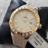 Festina F16582/2 Damen Armbanduhr Gold/Beige Neu & OVP ÖZENSAAT