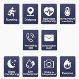 Smartwatch Fitness Tracker Sportuhr Bluetooth mit Herzfrequenz Schlafmonitor