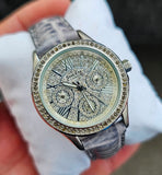 Casio Sheen SHE-3504 Damenuhr Kristall Zifferblatt Elegant Glitzer