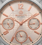 Bigotti Milano Unisex Armbanduhr - Silber/Roségold - Multifunktion - Neu & OVP