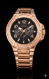 Guess Herrenuhr W0218G3 Rigor – Rosegold & Schwarz – Multifunktions Uhr