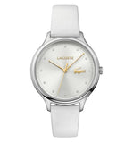 Lacoste Damen Armbanduhr mit weißem Lederarmband
