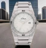 s.Oliver Herrenuhr Edelstahl Quarzwerk