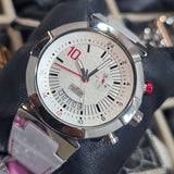 Nacar NC25-290012-AWRL11 Swiss Made Luxus Chronograph 43mm - Weiß /Rot Unisexuhr